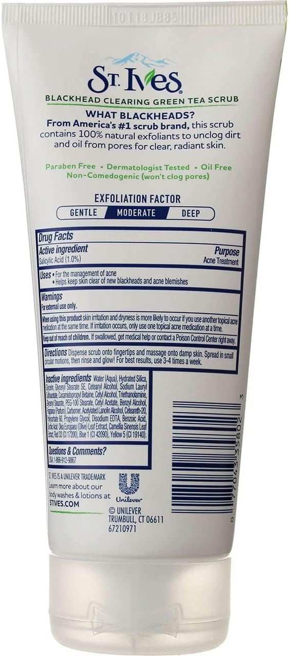 St. Ives Blackhead Clearing Green Tea Face Scrub