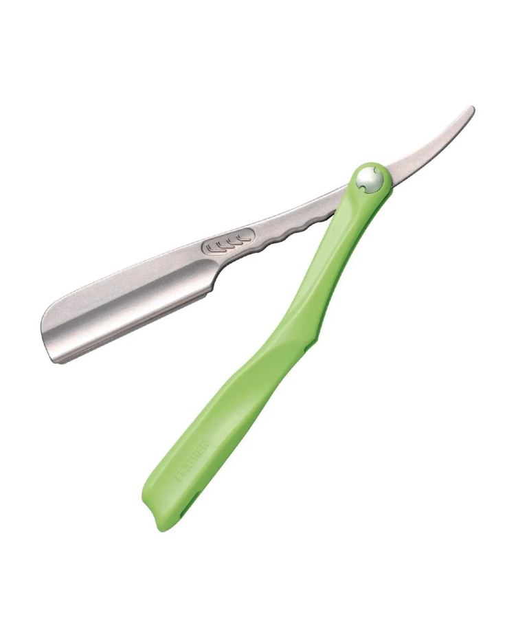 Feather Artist Club Lime SS Folding Handle Razor