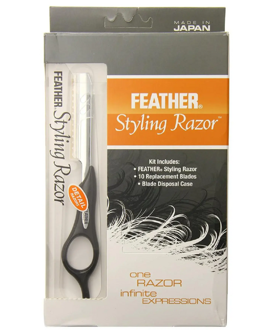Feather Detail Razor with Standart Kit, Black
