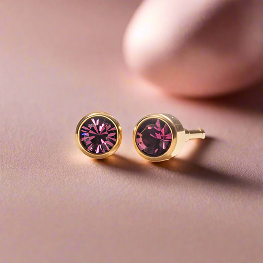 February – Amethyst Bezel Set