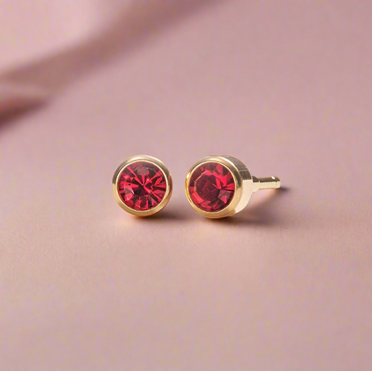July – Ruby Bezel Set